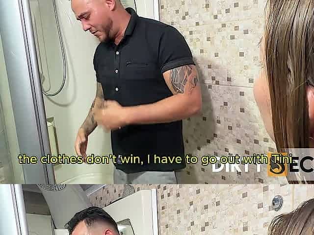 I TEMPT MY STEPBROTHER AND GIVE HIM A GREAT ORAL JOB WHILST WE'RE REPAIRING THE SHOWER