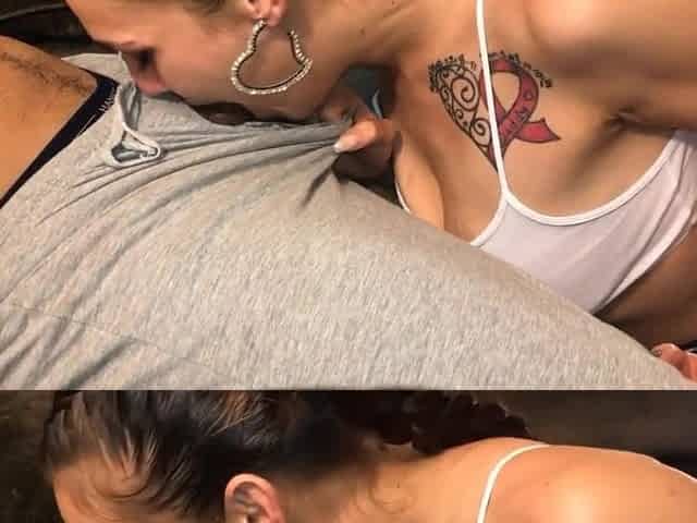 PAWG Gives Sloppy Bj To A Big Black Penis