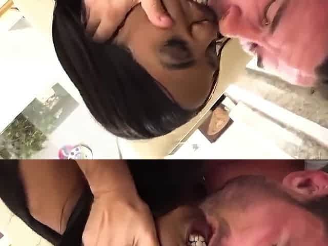 Petite Oiled Ebony Babe Bwc Anal Creampie
