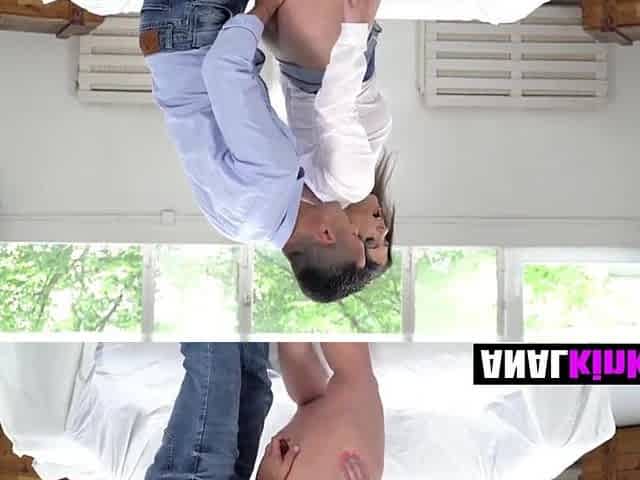This guy Slips His Jock Into Her Taut Butt, Making Her Groan Loudly - Analkink