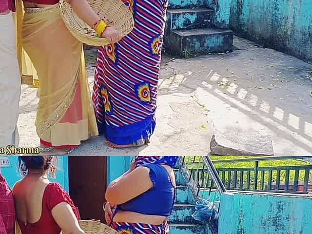 Desi Family Threesome Sex, Step Son in Law Sex with His Step Mother in Law and Wife