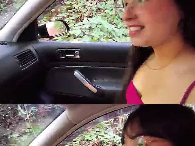 It was supposed to be just a ride, but this babe got very wicked when this babe got in the car.