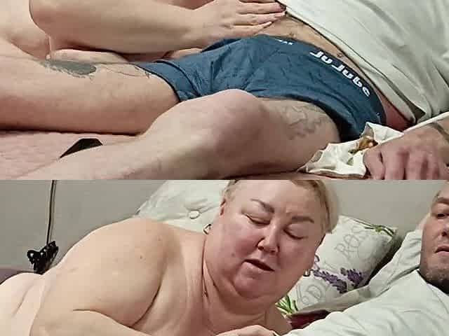 The doxy sucks my penis with her throat until I cum in her throat