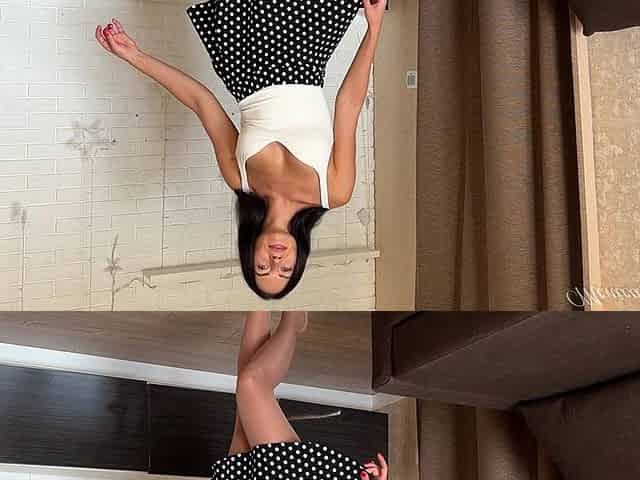 JOI in Russian, JOE, Teasing, Striptease in Nylon Pantyhose