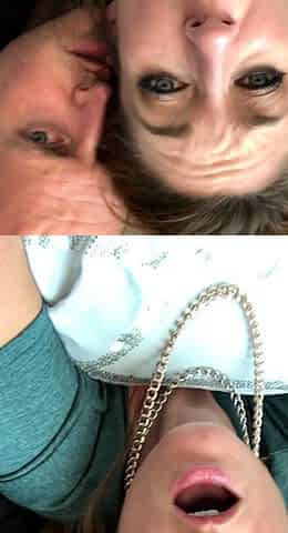 Blowjob cumshot whore gargles pov bukkake fetish cum