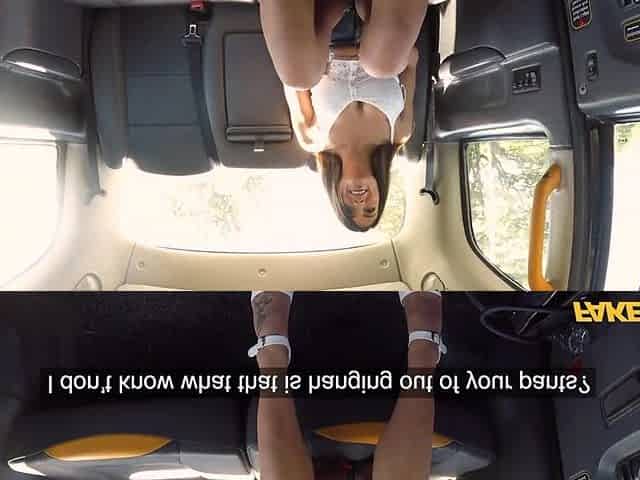 Fake Taxi Hawt Brunette hair Princess Jas and her large titties drilled underneath the sun