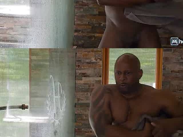 Hostel Shower Hookup Leads to a Slender Backpacker on Her Knees Worshipping Large Ebony Rod