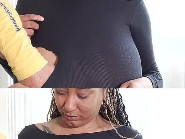 Danni Stretch and Pull and Spank My Tits