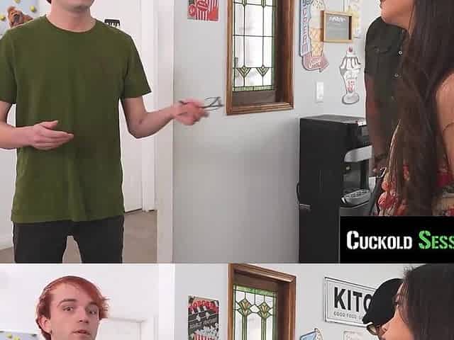 CuckoldSessions - Cuck Hunk Gets To See His EX Get Drilled Hard IN FRONT OF HIM