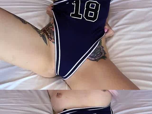 Sweet girl with big toys ANAL solo DP pretty ass teen