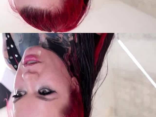 Redhead Sabien DeMonia Takes Double BBC in Rough Anal
