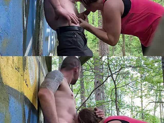 Banging in a Park Blow job fun in Nature mother I'd like to fuck does her BWC boyfriend in public park