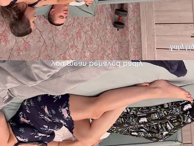 Stepmom caught 'em watching porn
