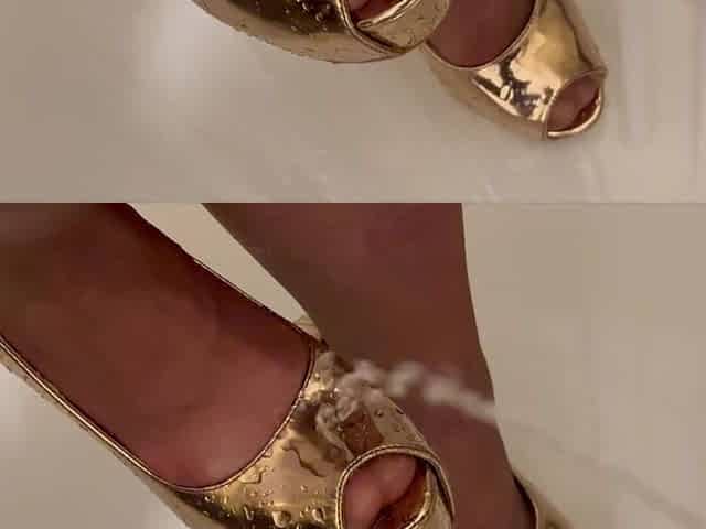 He Pee on My Gold Highheels and Next I Pee Myself in Jeans and Boots