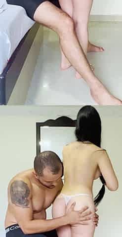 Hot 18yo Teen Rides a Big Cock After Sucking