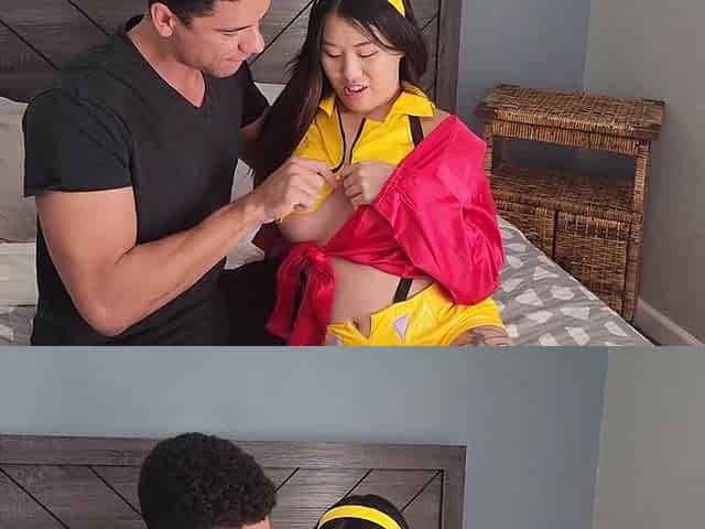 Oriental Honey Uwu Tofu Banged in Faye Valentine Cosplay