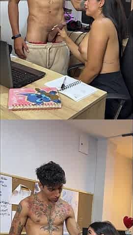 Behind Cameras! I Fuck the Secretary in the Office