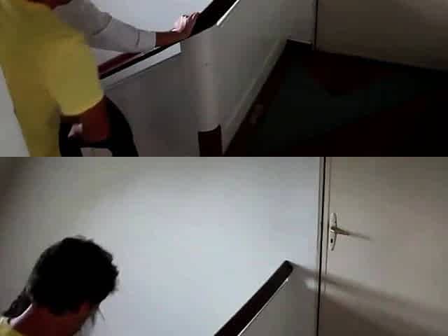 Stairwell Blowjob Leads to a Mouthful