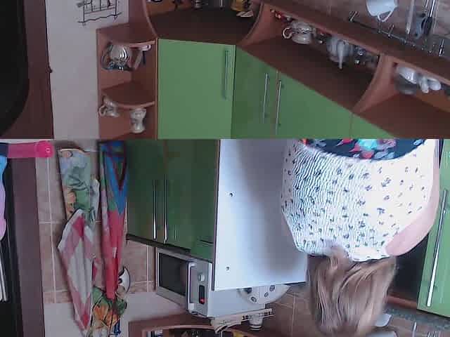 Do I need smth larger in my petite butthole? Anal training after cleaning kitchen
