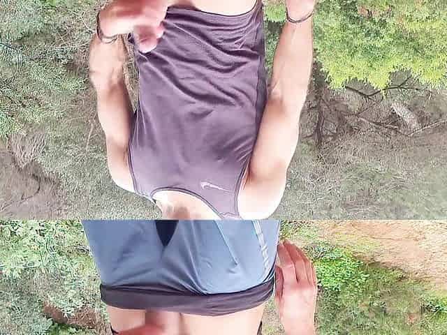 Masturbating my shlong, Walking and Playing on the Beach until being Nearly Caught! Hotsportfitboy