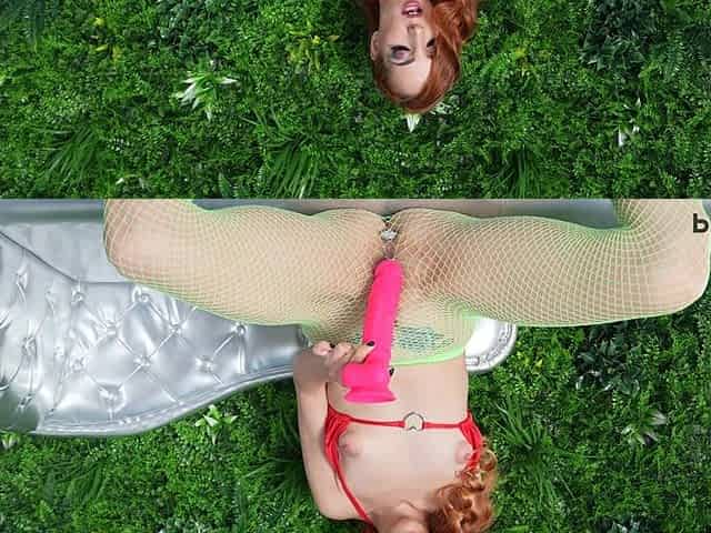 Redhead Liz Rainbow Enjoys Making You Watch Her Playing with Herself