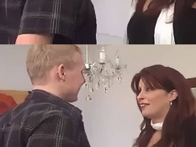 cougar flirting with young boy