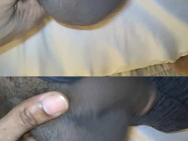 Large ebony balls in your face. Open up!!