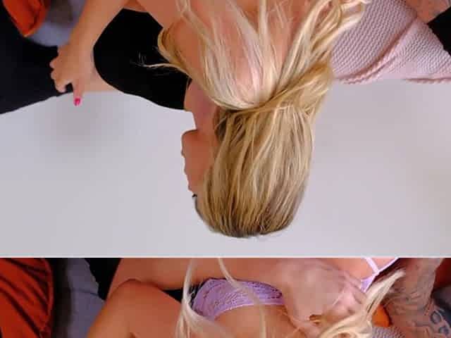 Wild Gangbang! Tru Kait Dares to Take Two Cocks up Her Pussy!
