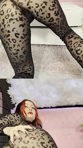 Horny woman rides monster dildo