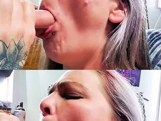 MILF Amateur Blowjob and Big Cock Facial