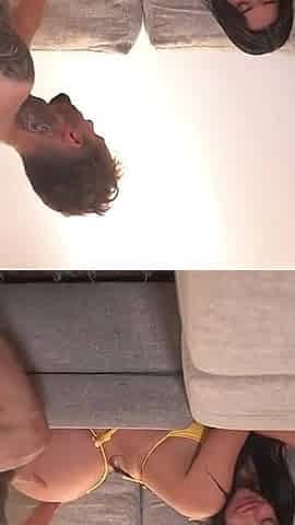 Hot Latina Is Touched in the Living Room - Homemade Pleasure