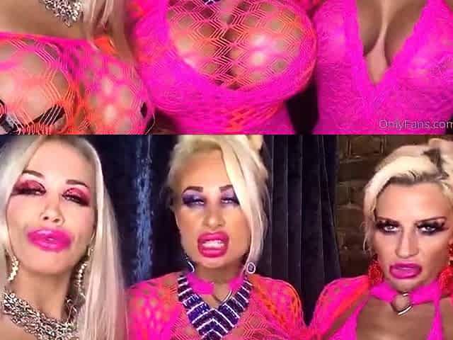Blonde babe Kagney Karter plays with her big boobs