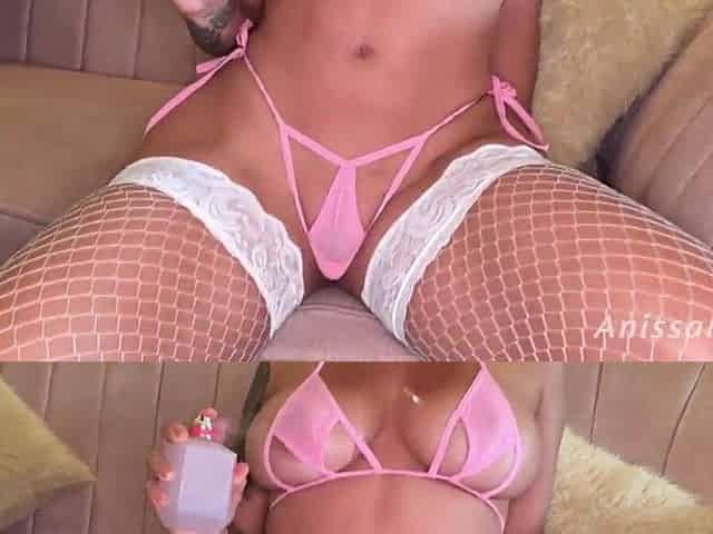 Large-bottomed girlfriend turned into a wench clothed as a bunny, willing to be used out of lenience.