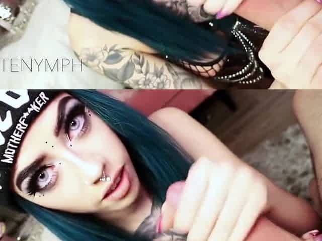Goth Sis Seduces Brother