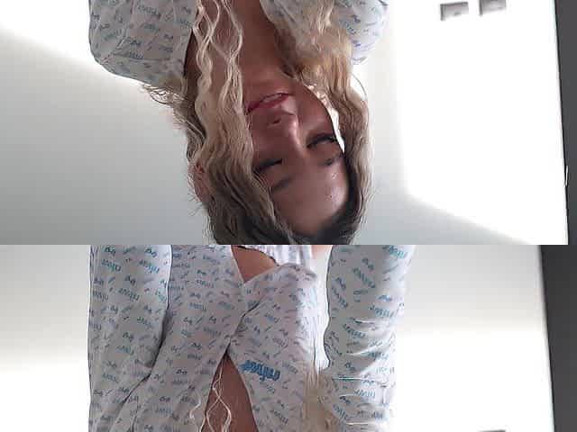gorgeous blond with constricted twat