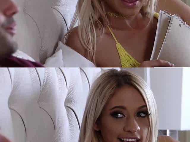 Sexy Blonde Khloe Kapri Orgasms And Squirts On A Huge Cock