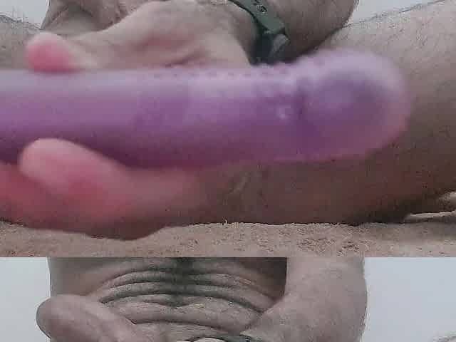 Str8 guy trying dildos and fisting. Hard dong cummin at the end