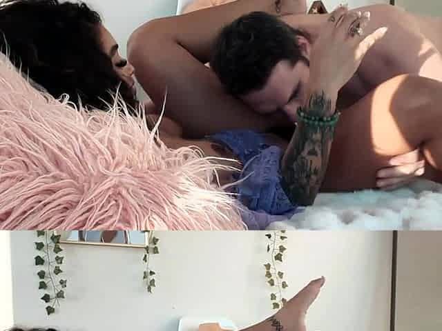Flexible Ebony Milf with Big Ass Fucking White Cock