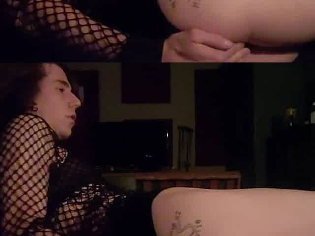Multiple shaking orgasms for cute sissy