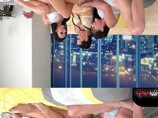 Brunette MILF Sofie Marie Invites Friends for Hot Foursome