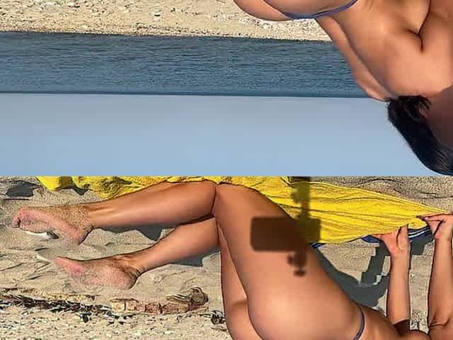 Getting screwed on the beach by a athletic man / CandyLuxxx