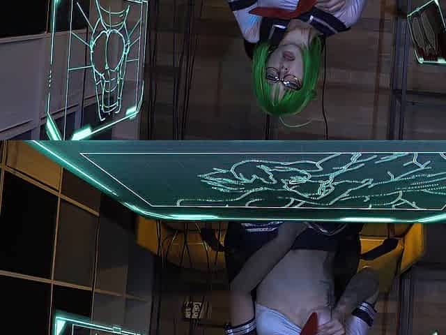 Emily Nutaku Project QT Cosplay - Nerdy cutie was caught watching porn and banged