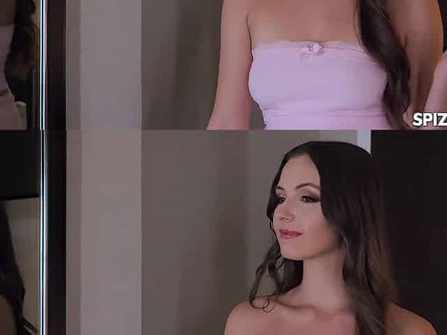 Lustful Brunette hair Serena Hill Horny Fantasy Come True