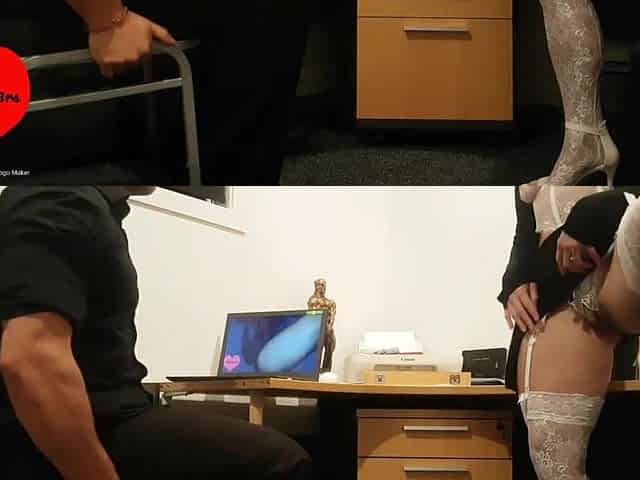 SECRETARY Catches BOSS Watching PORNHUB! - Makes Him CUM ON HER LOVE BUTTON - Twist3dLov3rs