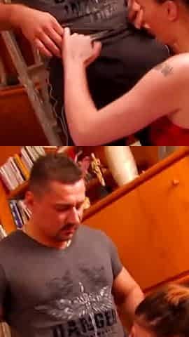 Leather boots skank getting hard ass ramming in the living room