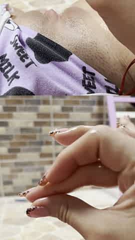 Woman Waits for Everyone to Leave the House so She Can Go Out to the Patio and Masturbate Her Pink Pussy to Her Heart's Content.