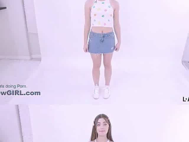 Breathtaking brunette hair model got tempted by the producer