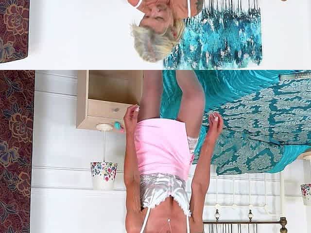 Skinny gilf Rosie needs getting off