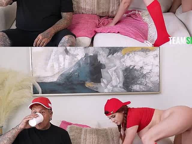 Odette Fox & Charles Dera in Busty Delivery Girl Gives Client Extra Pussy - TeamSkeetClassics