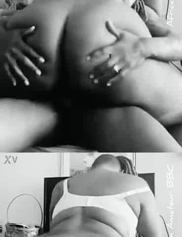 Black large butt rides knob
